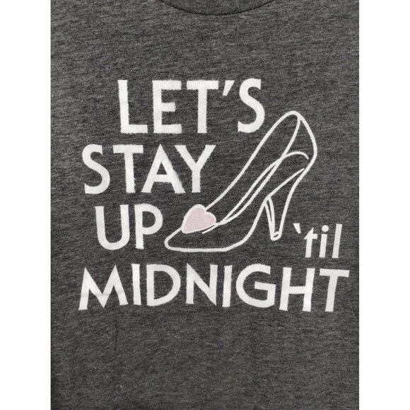 Disney Womens M Cinderella Lets Stay Up Til Midnight Sleeveless Muscle Tank Top - Picture 2 of 6